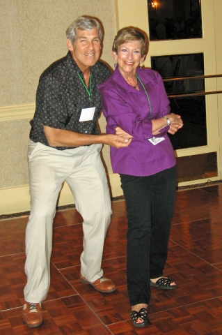 Bobby Zwick and Sharon Brodsky having fun dancing.