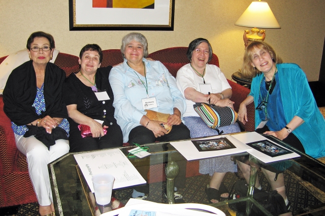 Paula Cohen, Ruth Sharfman, Barbara Gilbert, Diane Brodsky and Serna Levine.